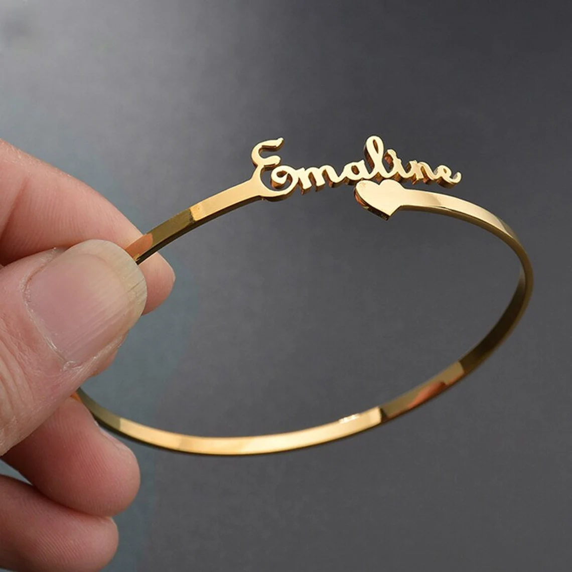 Gold Custom Name Bracelets
